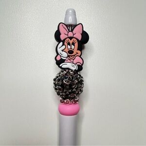 Handmade Minnie Beadable Pen + Mystery Stickers